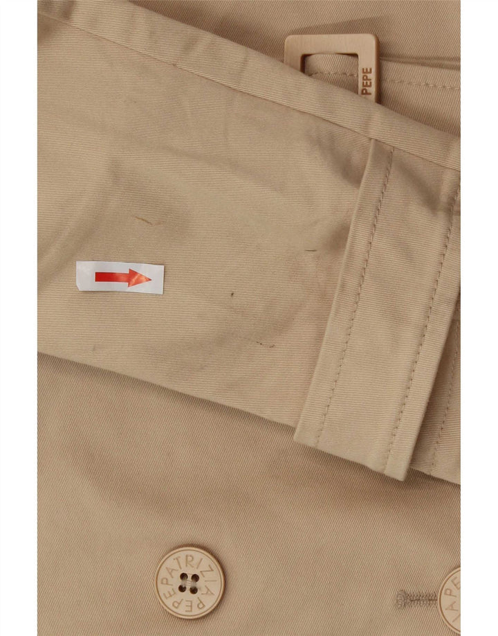 Patrizia Pepe Trench Femme IT 44 Coton Beige Moyen