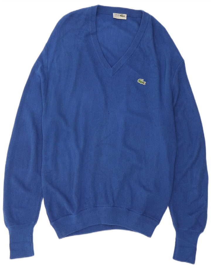 Lacoste Pull col V Homme Bleu Moyen Acrylique