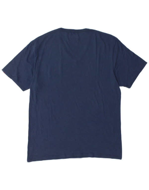 LEVI'S T-Shirt Homme Top 2XL Bleu Marine Coton