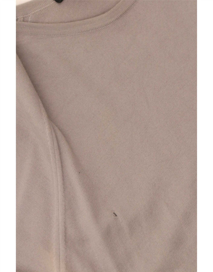 Gucci Pull col bateau pour femme UK 12 Laine gris moyen