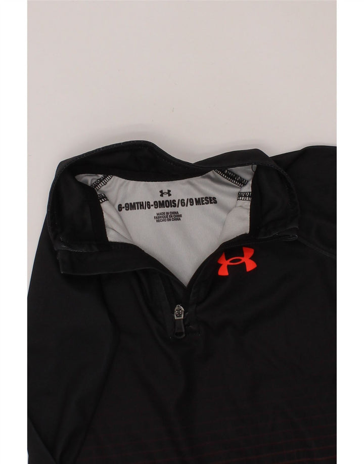UNDER ARMOUR Haut de survêtement pull pour bébé garçon 6-9 mois Noir Géométrique