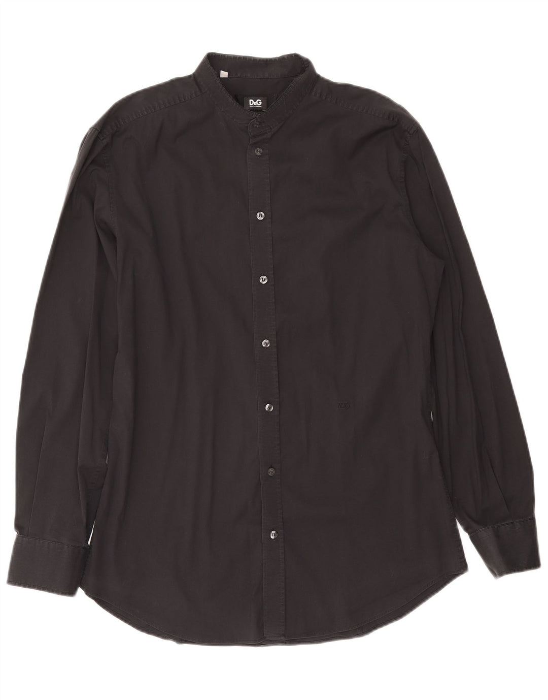 Dolce & Gabbana Chemise Slim Homme Taille 43 Grand Coton Noir
