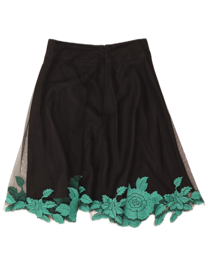 Coast Jupe trapèze pour femme W26 Smalll en polyester floral noir