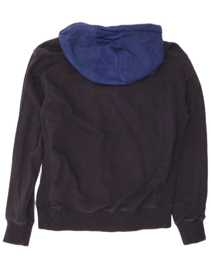 Superdry Pull à capuche graphique XL en coton bleu marine pour homme