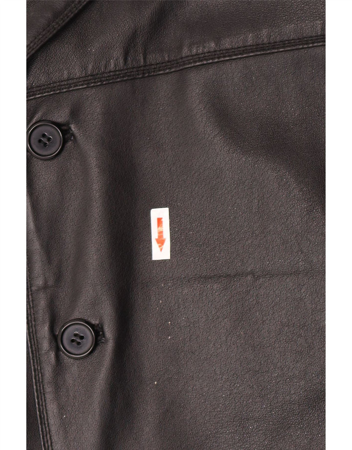 Veste en cuir homme vintage IT 52 XL Cuir noir