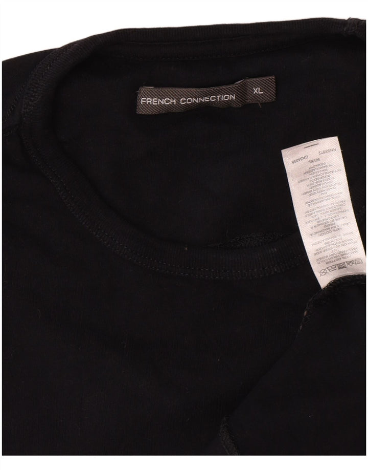 French Connection T-Shirt Homme Top XL Bleu Marine Coton