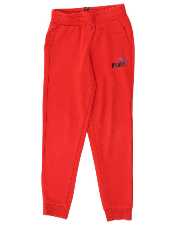 Puma Pantalon de Survêtement Fille 9-10 Ans Rouge Coton