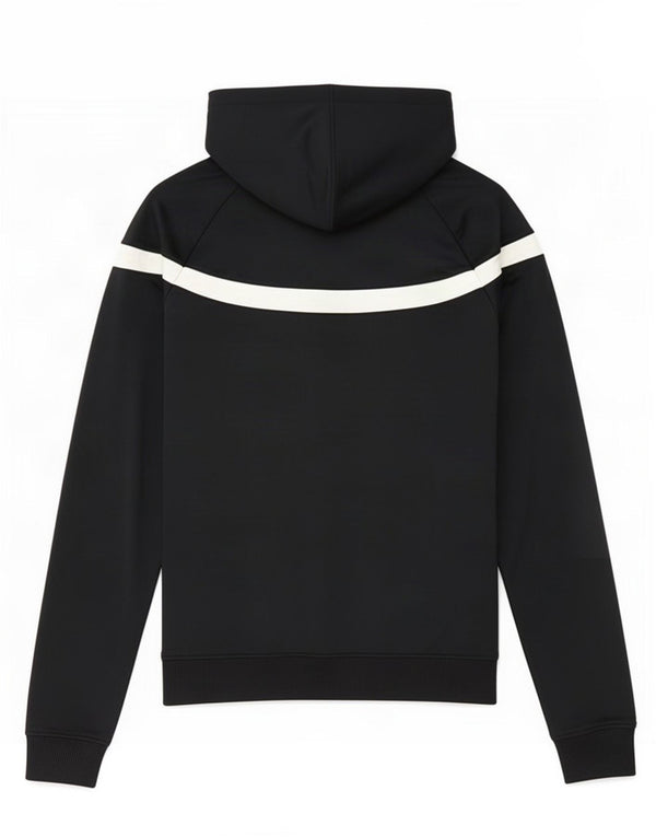 Nike Pull à capuche zippé graphique pour femme UK 10 Small Noir Colourblock