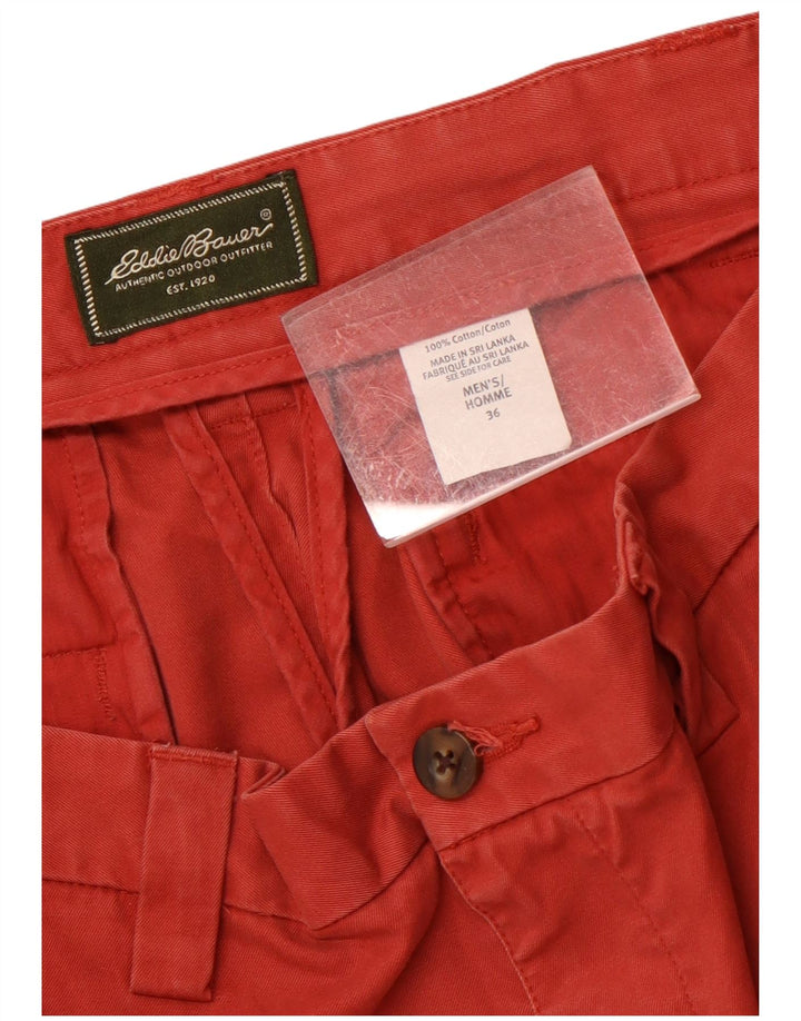 Eddie Bauer Short Chino Homme W36 Grand Coton Rouge