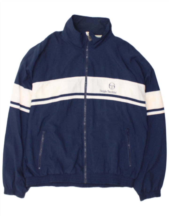 Sergio Tacchini Veste de Survêtement Homme IT 50 Medium Bleu Marine