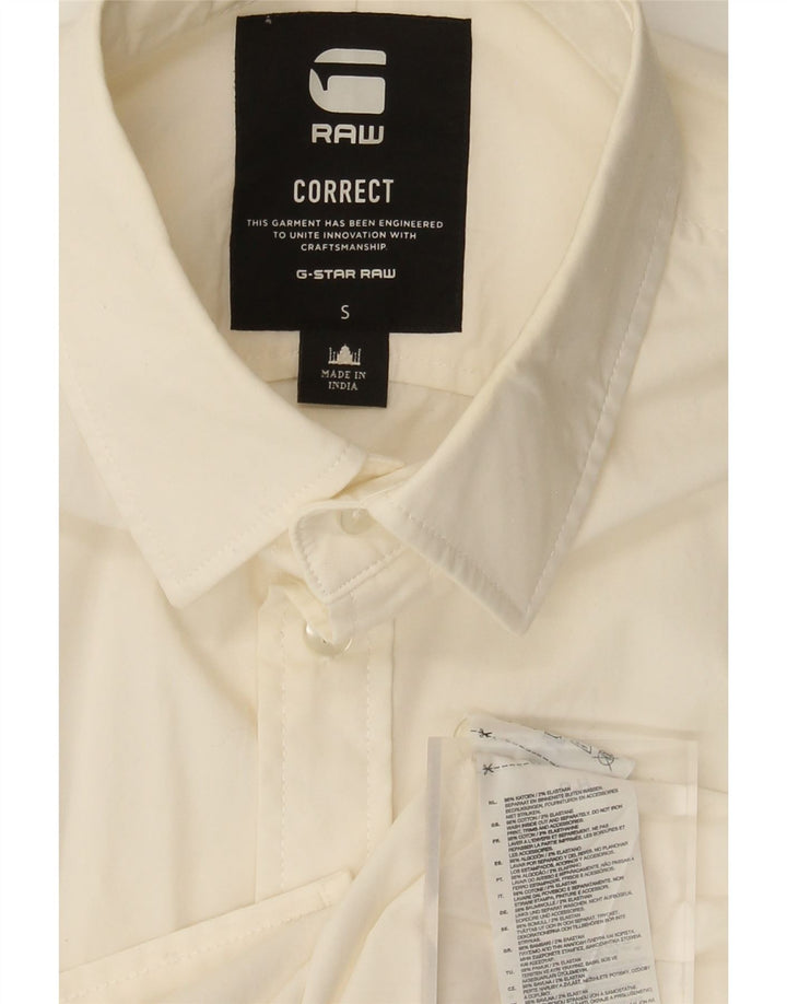 G-Star Chemise Homme Petit Blanc Cassé Coton