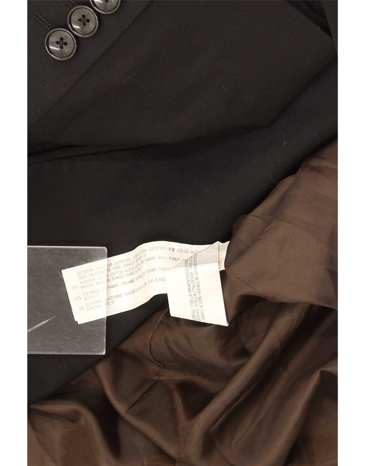 Zara Veste Blazer 2 Boutons Homme EU 54 XL Coton Noir