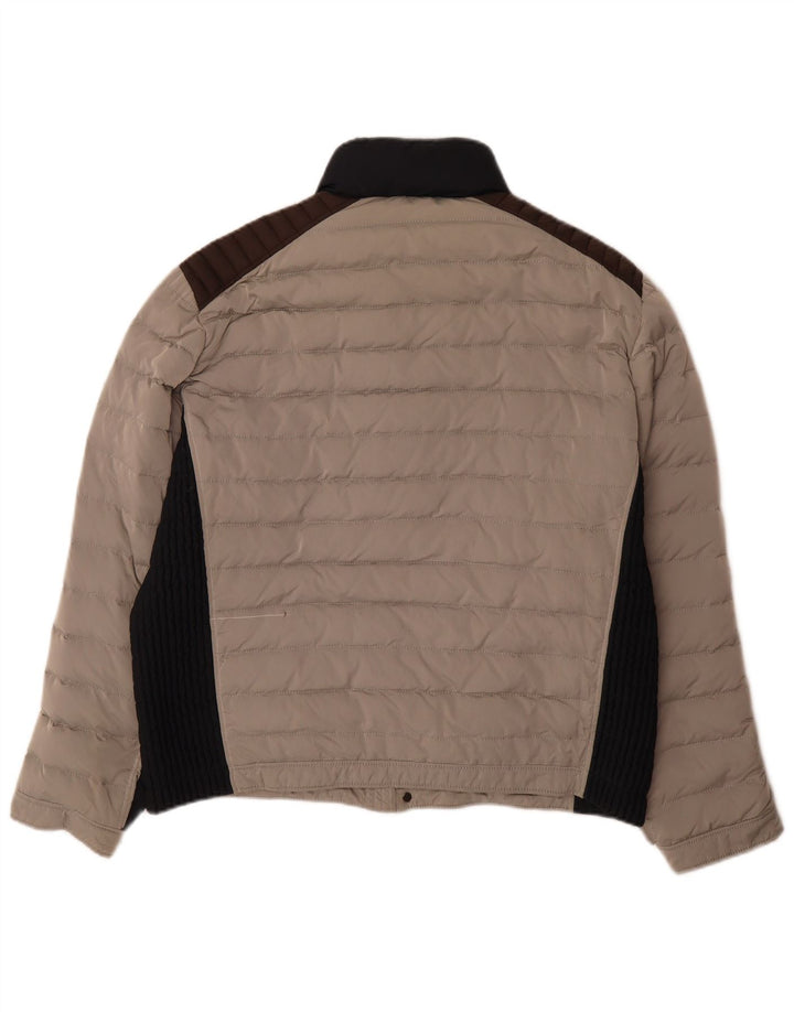 Amerigo Vespucci Veste rembourrée pour homme UK 40 Large Gris Colorblock Polyamide