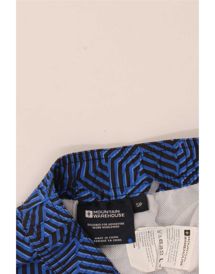 Mountain Warehouse Short de Bain Homme Petit Bleu Géométrique Polyester