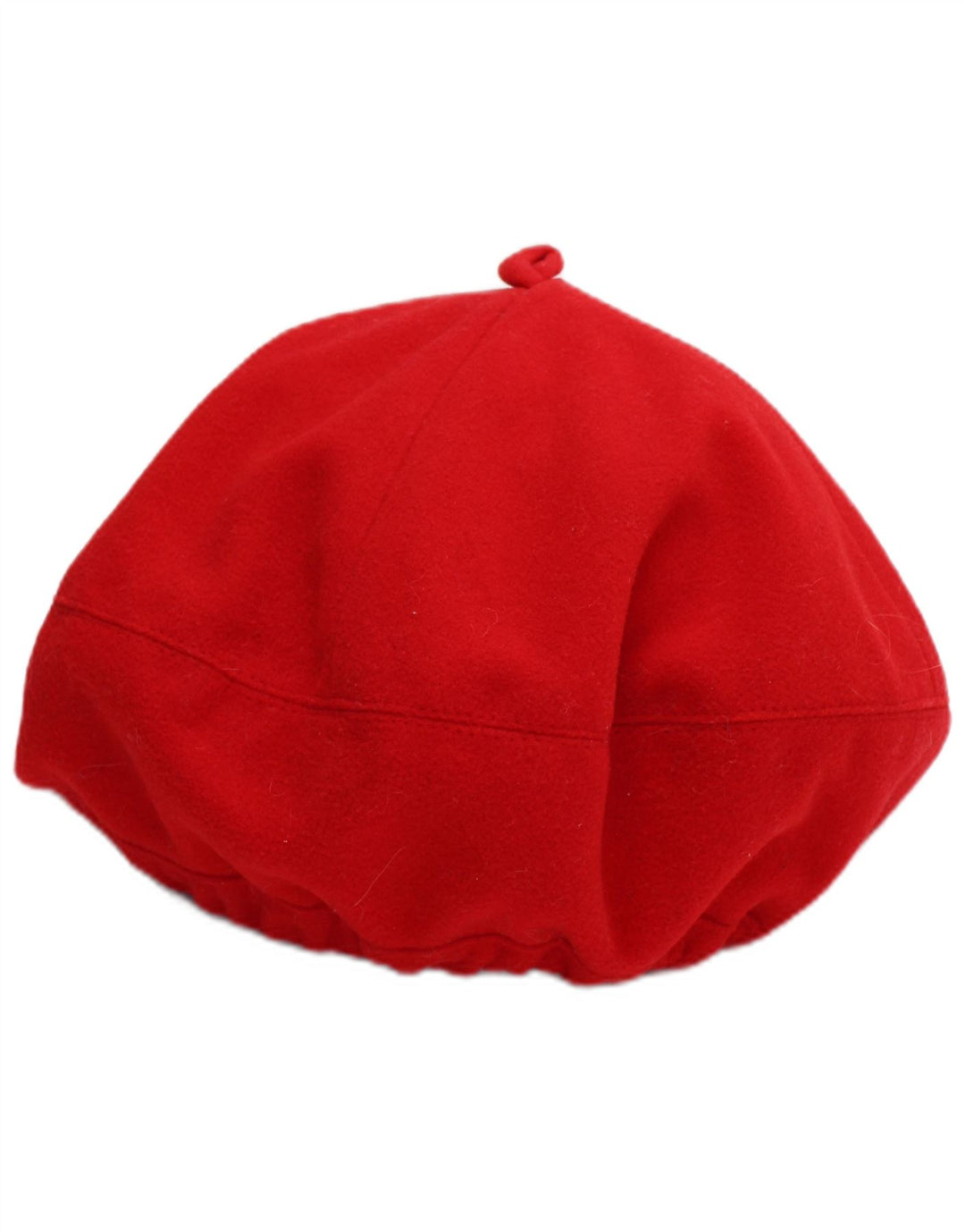 Chapeau Béret Polaire Vintage Filles 6-7 Ans Polyester Rouge