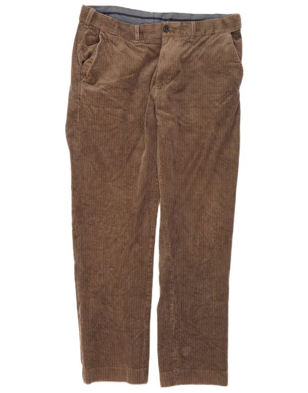 Marks & Spencer Pantalon en velours côtelé coupe classique pour homme W36 L31 en coton marron