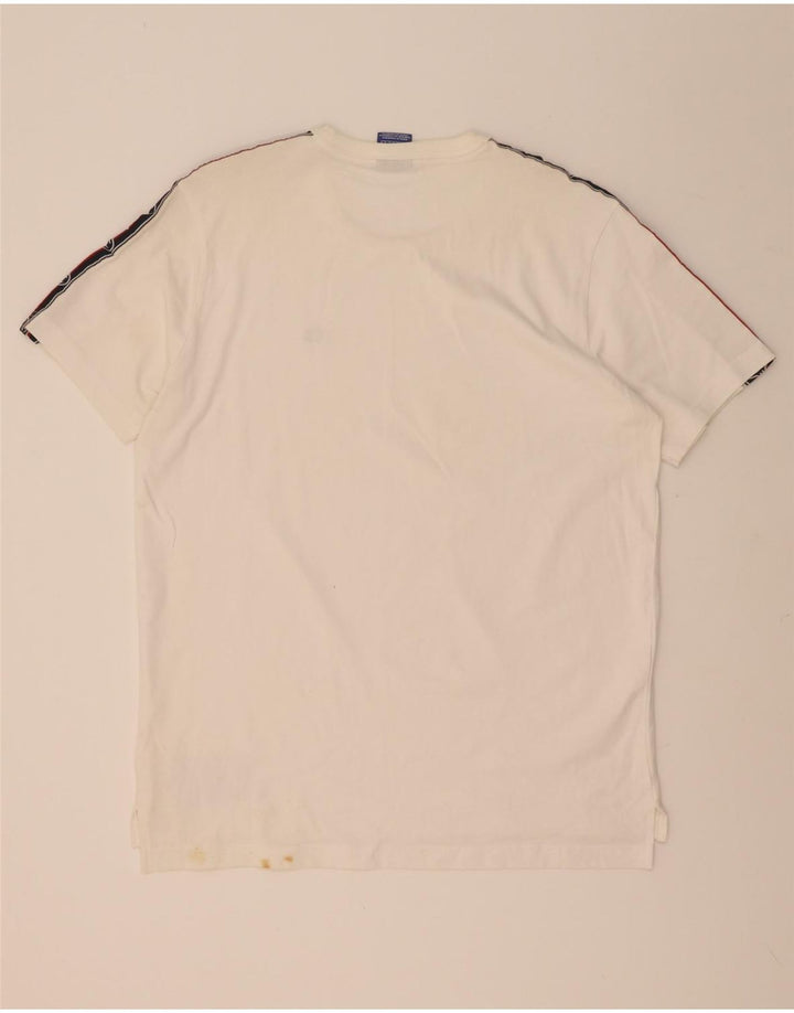 Champion T-Shirt Graphique Homme Blanc Moyen Colourblock