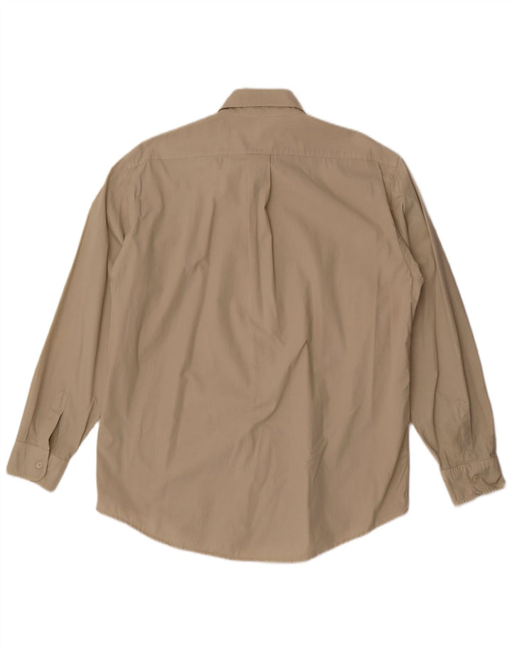 Trussardi Jeans Chemise Homme Large Beige Coton