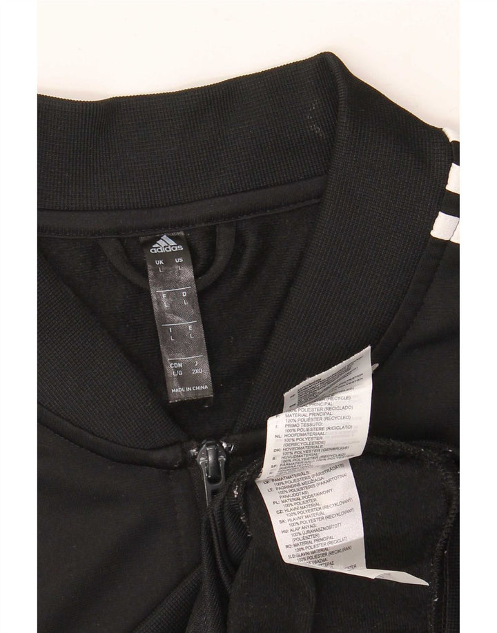 Adidas Veste de survêtement pour homme Large Noir Polyester