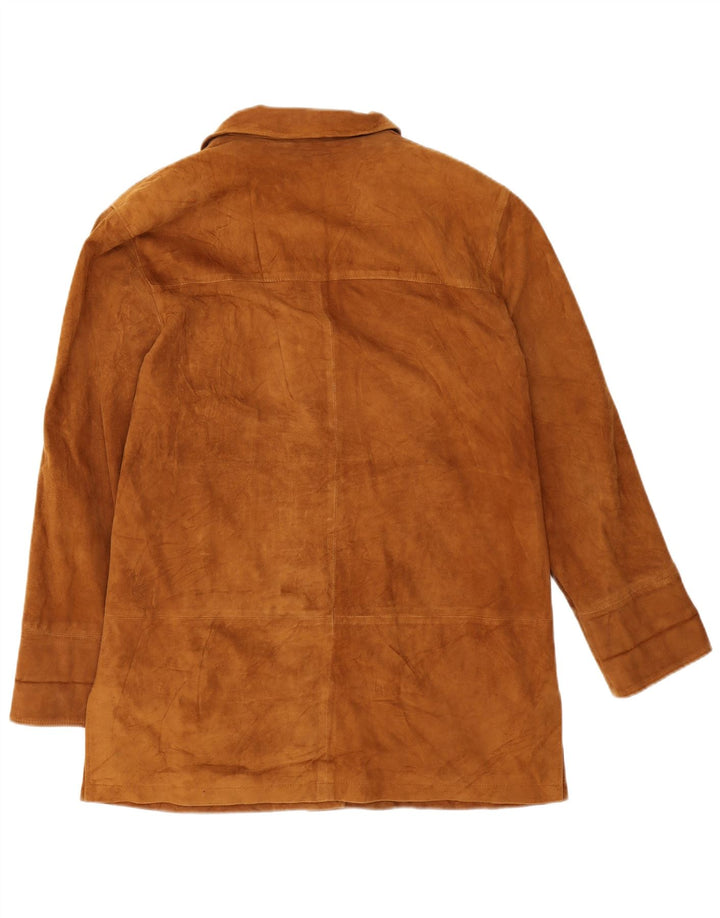 Dibi Veste en Daim Femme IT 46 Grand Cuir Marron