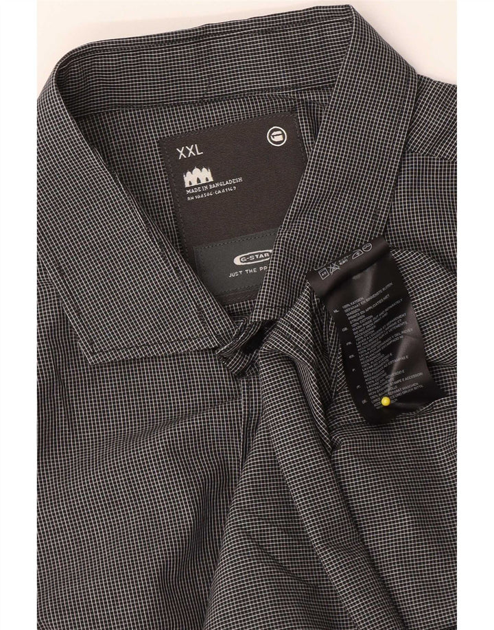 G-Star Chemise Homme 2XL Gris Vichy Coton