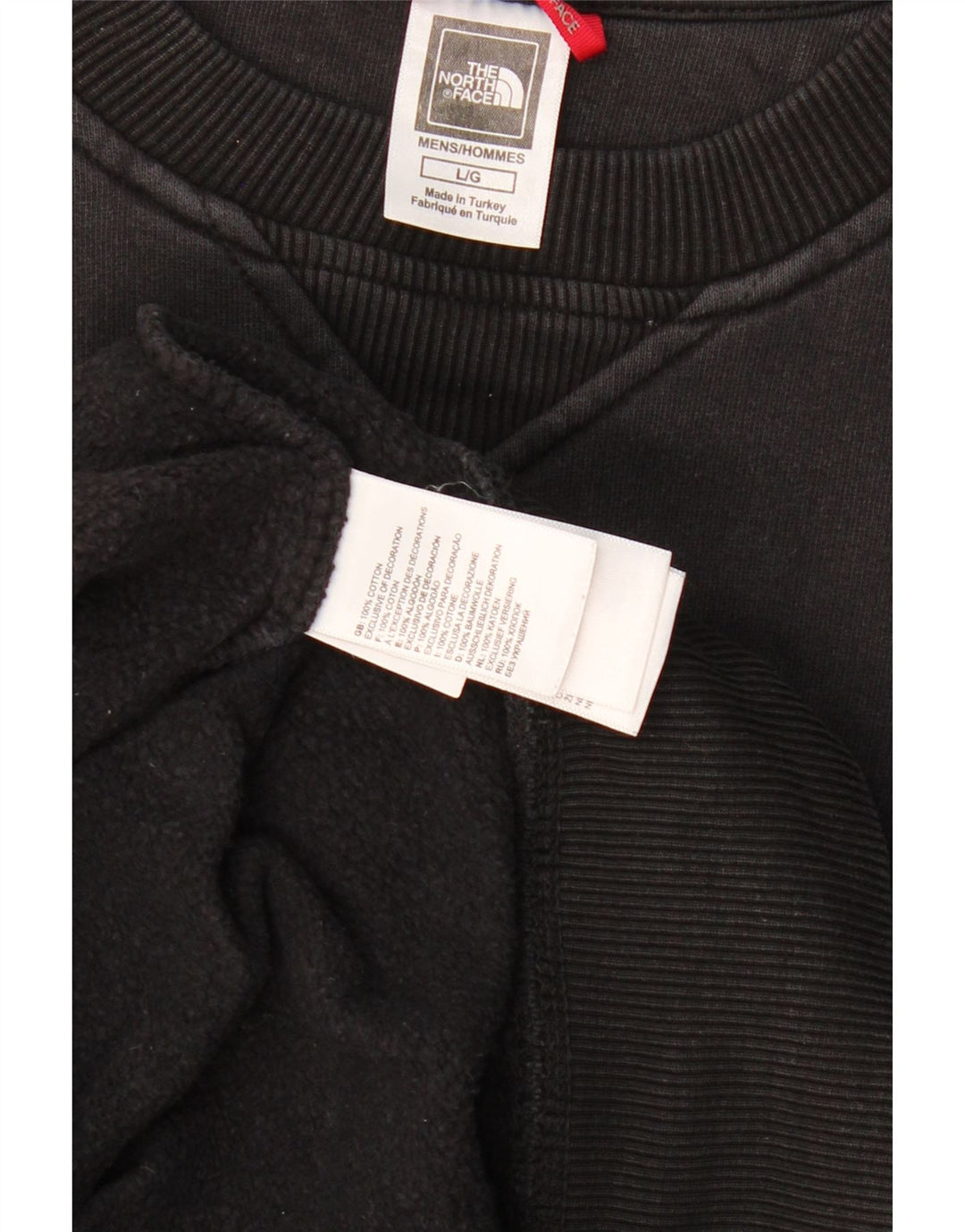 THE NORTH FACE Sweat-shirt graphique pour hommes, grand coton noir