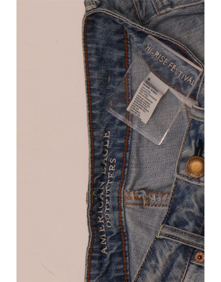 American Eagle Short en jean vieilli pour femme US 8 Medium W30 Bleu
