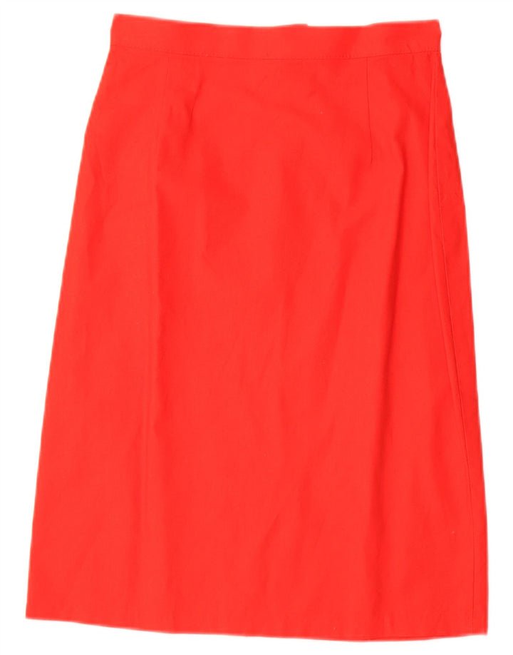 vintage Femme 2 Pièces Jupe Ensemble IT 42 Moyen W28 Rouge