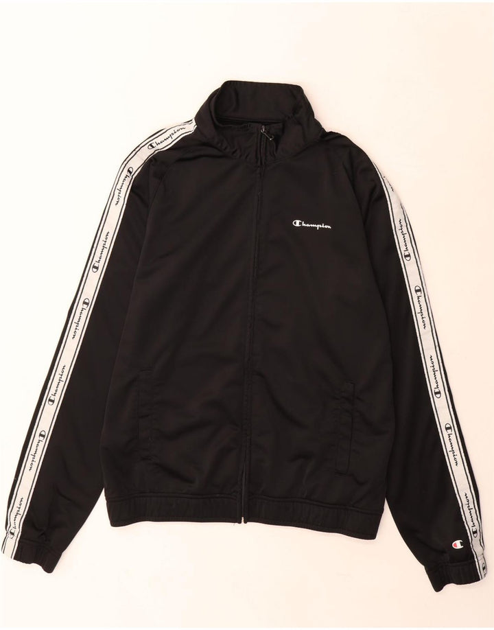 Champion Veste de Survêtement Graphique pour Homme Grand Noir Colorblock