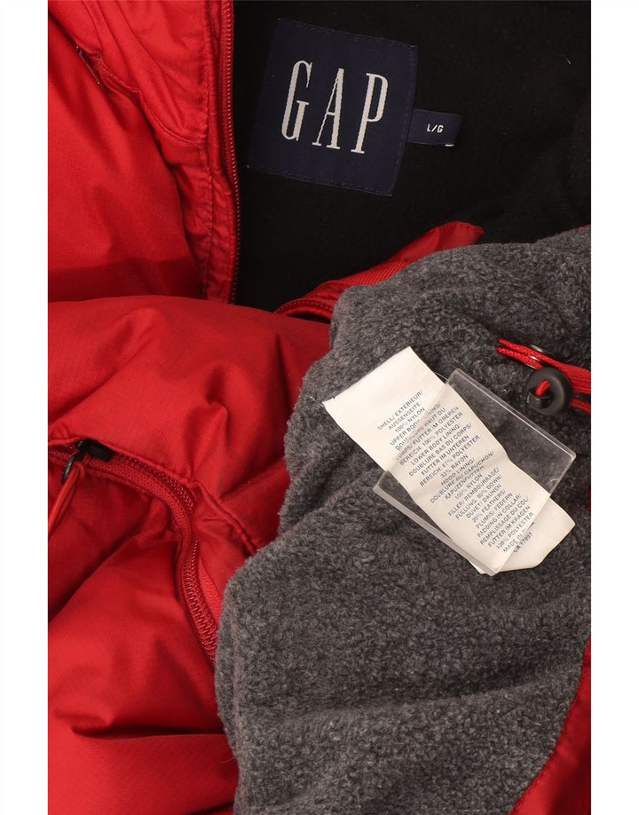 Gap Gilet rembourré pour homme UK 40 Large Rouge Nylon