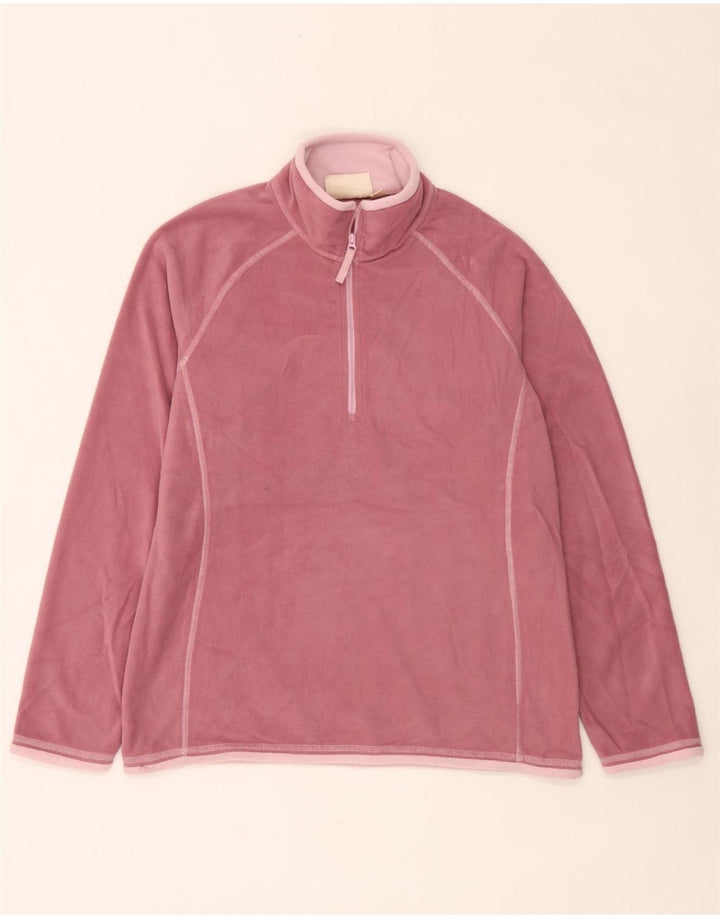 Mountain Warehouse Pull polaire à col zippé pour femme Rose moyen UK 12