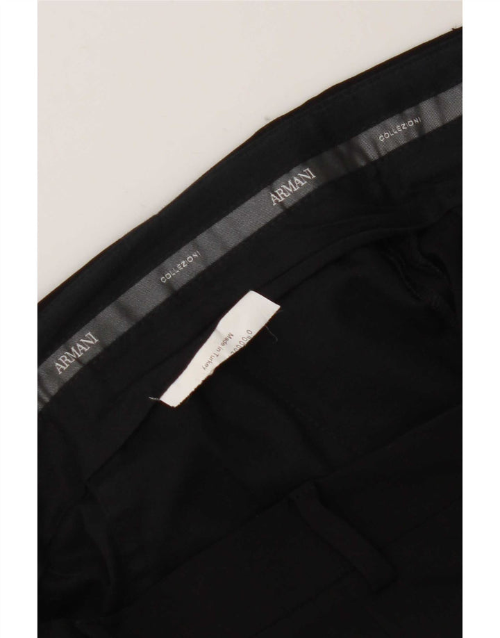 Armani Pantalon de costume droit pour homme W32 L31 Noir