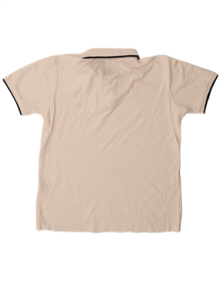 Carrera Polo Regular Fit Homme Blanc Moyen Coton