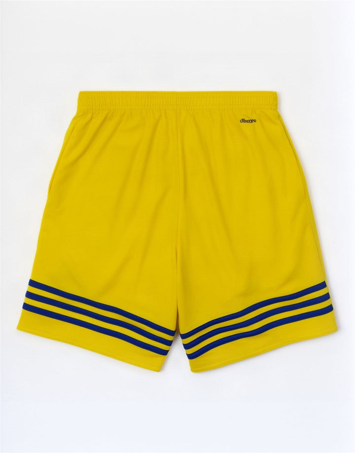 Adidas Short de sport Climalite pour homme Petit jaune Polyester