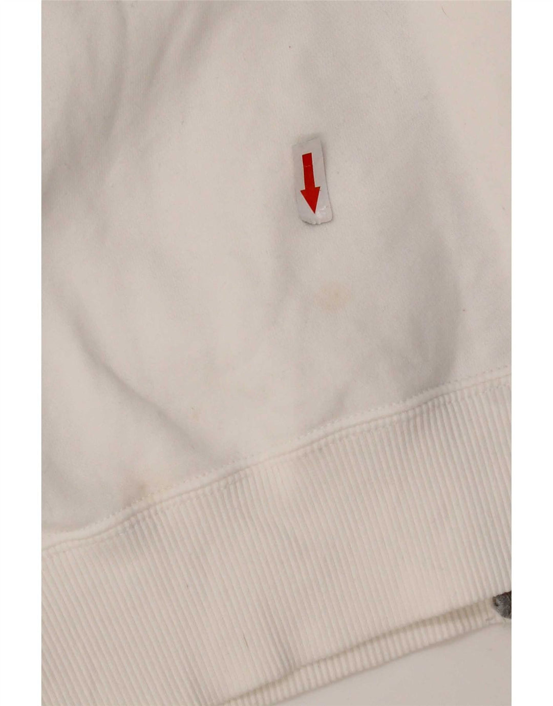 Nike Veste de survêtement graphique pour femme UK 14 en coton blanc moyen