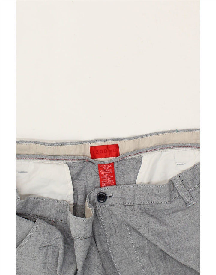 IZOD Mens Chino Shorts W42 2XL Grey Cotton Vintage Izod and Second-Hand Izod from Messina Hembry 