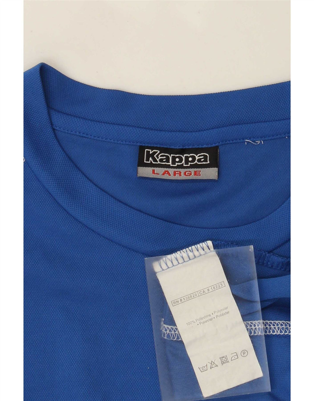 Kappa T-Shirt Graphique Homme Haut Large Bleu Polyester