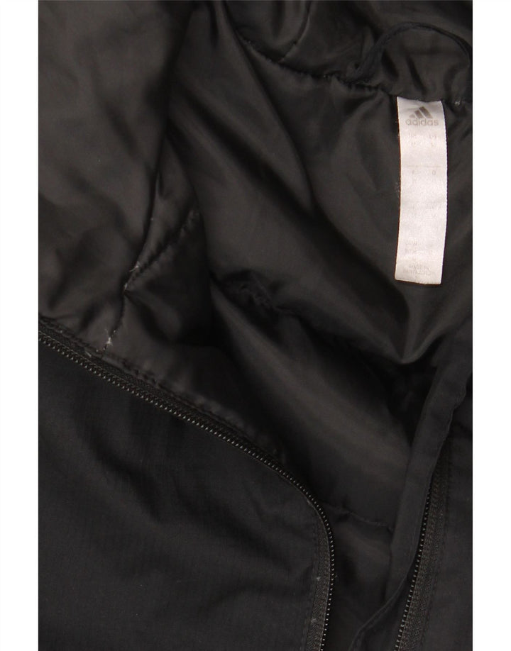 ADIDAS Manteau rembourré à capuche pour homme UK 38 Medium Noir