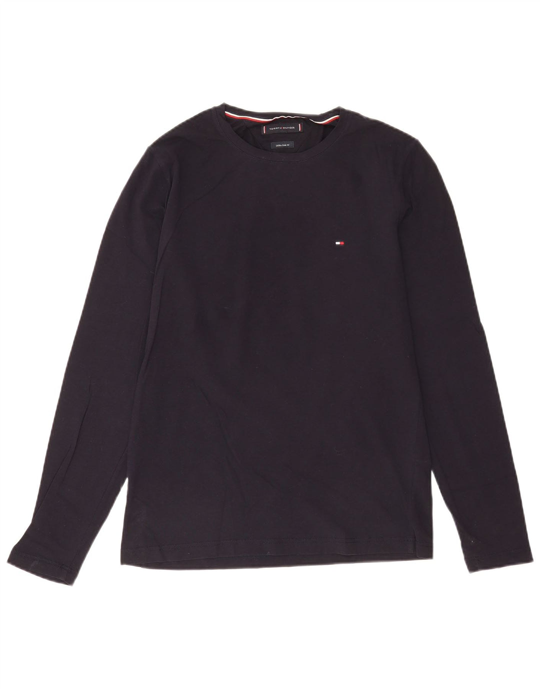 Tommy Hilfiger Haut Extra Slim Manches Longues Homme Bleu Marine Moyen Coton