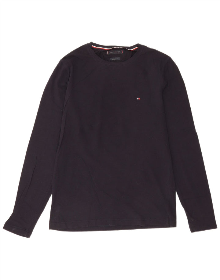 Tommy Hilfiger Haut Extra Slim Manches Longues Homme Bleu Marine Moyen Coton
