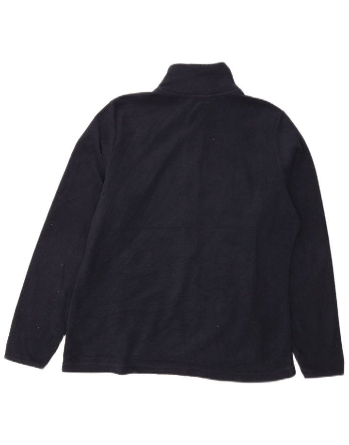 Marks & Spencer Veste polaire pour femme UK 14 Large Bleu marine Polyester