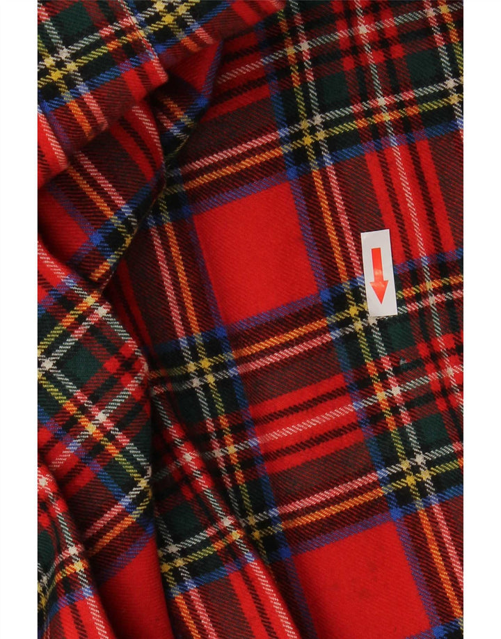 jupe portefeuille femme vintage W30 Plaid rouge moyen