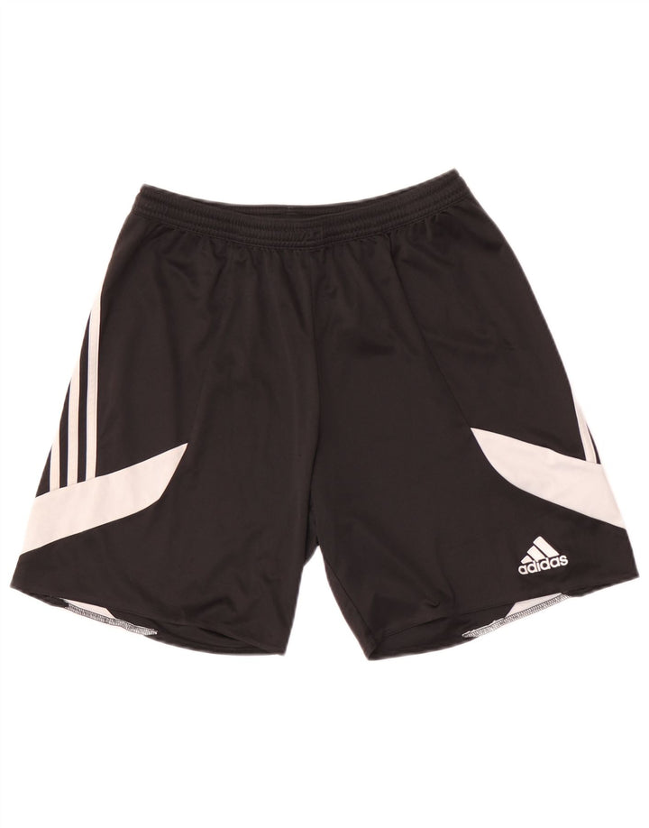 Adidas Short de sport pour homme en polyester color block noir moyen