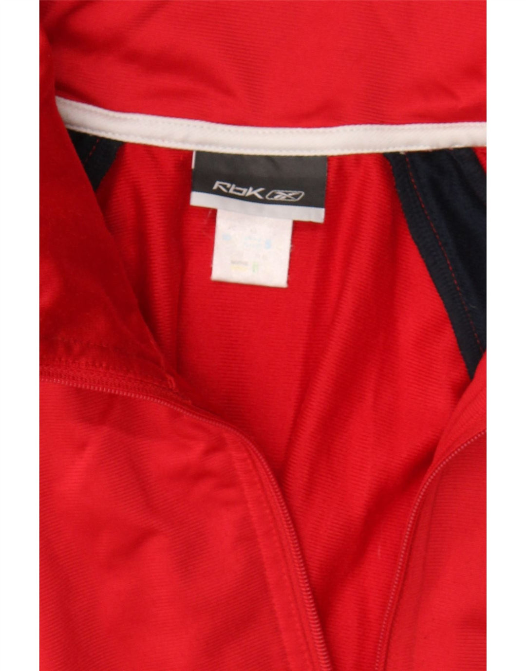REEBOK Mens Tracksuit Top Jacket XS Red Colourblock Polyester Vintage Reebok and Second-Hand Reebok from Messina Hembry 