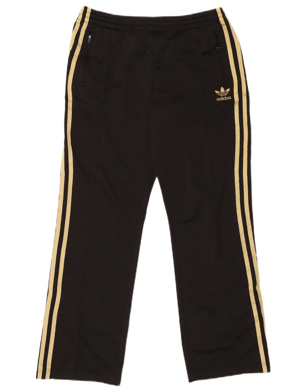 ADIDAS Pantalon de survêtement pour femme UK 14 Large Noir Polyester