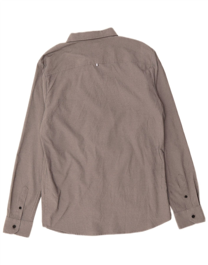 Oakley Chemise Slim Fit Homme Gris Moyen Polyester