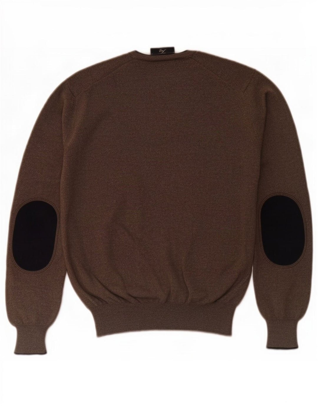 Fay Pull Col V Homme IT 46 Petit Marron Laine Vierge