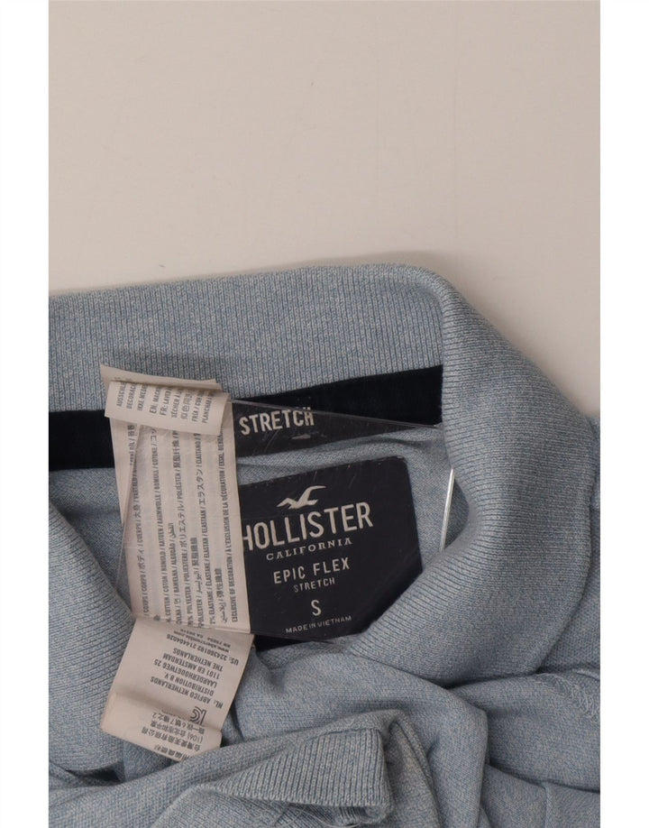 HOLLISTER Polo Homme Petit Bleu Coton