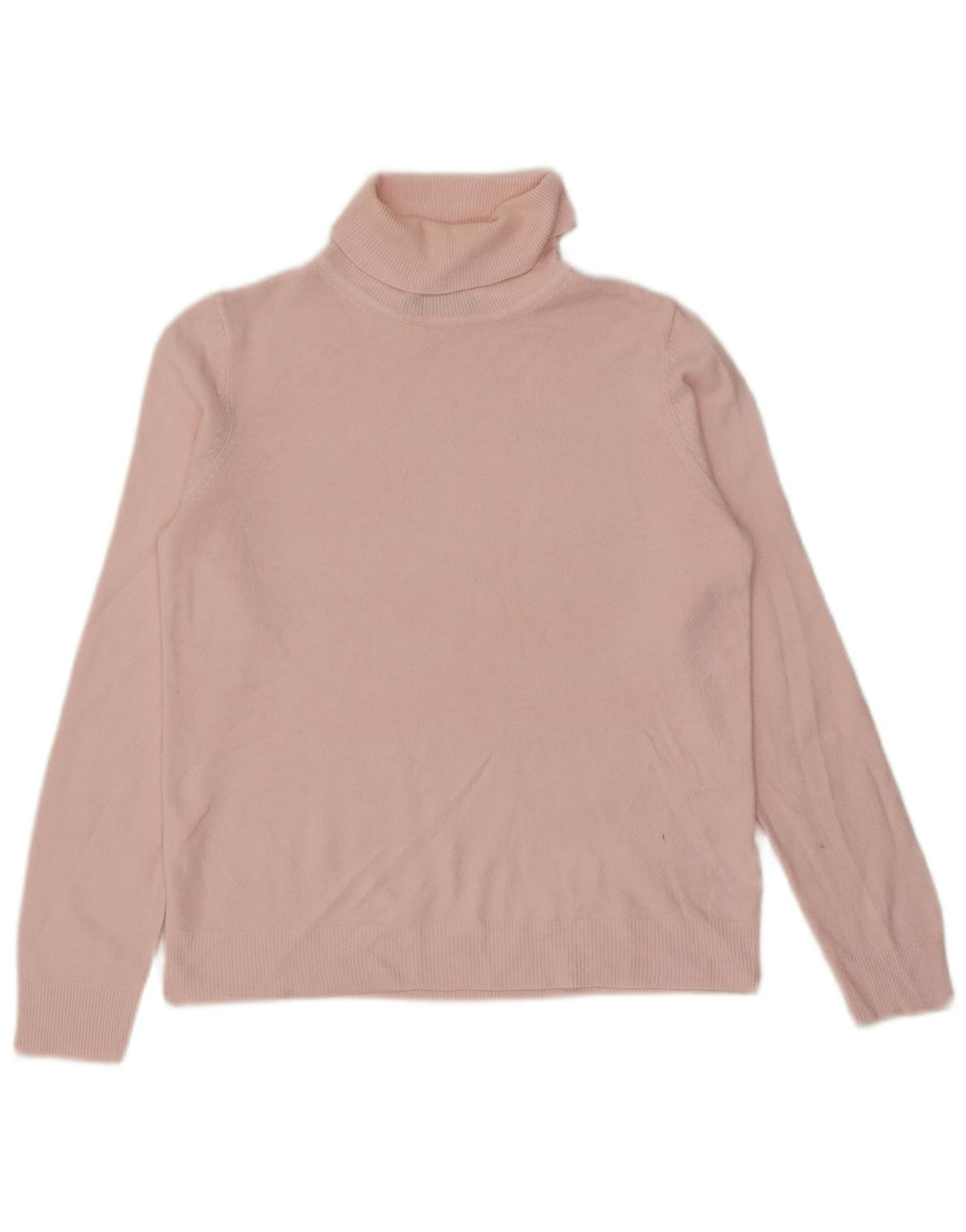 Marks & Spencer Pull col roulé pour femme UK 12 Acrylique rose moyen