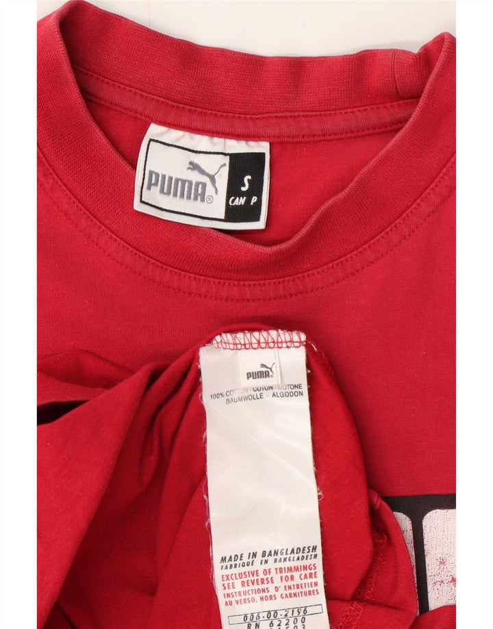 Puma T-Shirt Graphique Homme Petit Rouge Coton